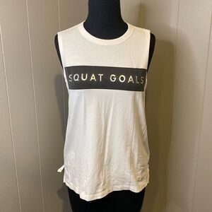 Under Armour Medium Heat Gear Sleeveless Top Workout Shinny Graphic